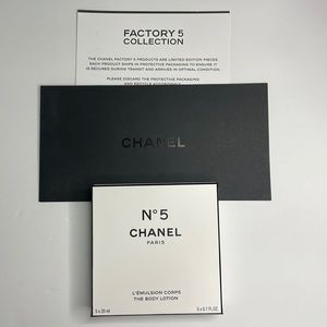 Limited edition Chanel Factory N5 lotion set